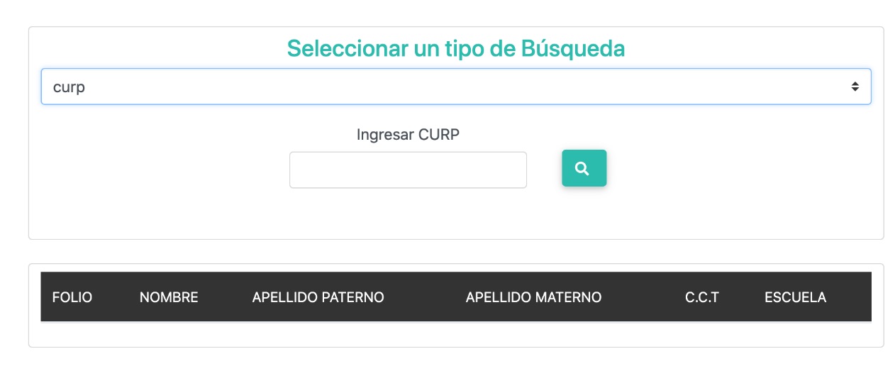 Buscar Folio de Vales para Uniformes Oaxaca